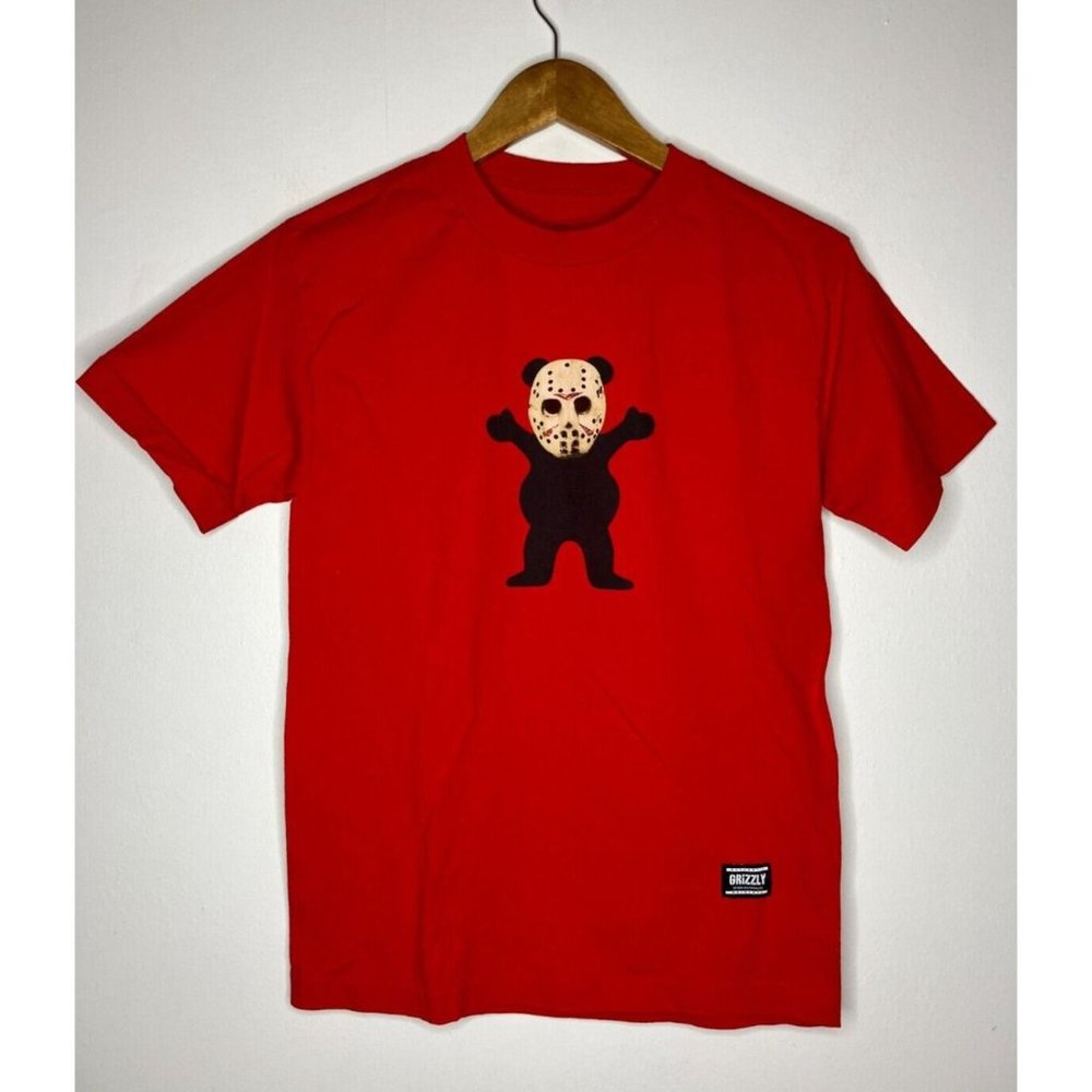 Grizzly Griptape Men's Small Red T-Shirt